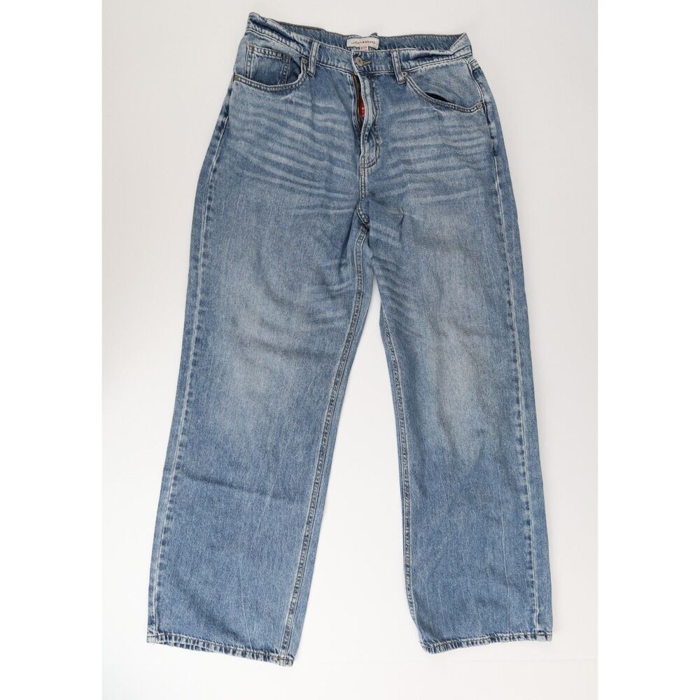 Lucky Brand High Rise Wide Leg Jeans Women's Size 12/31R Light Wash